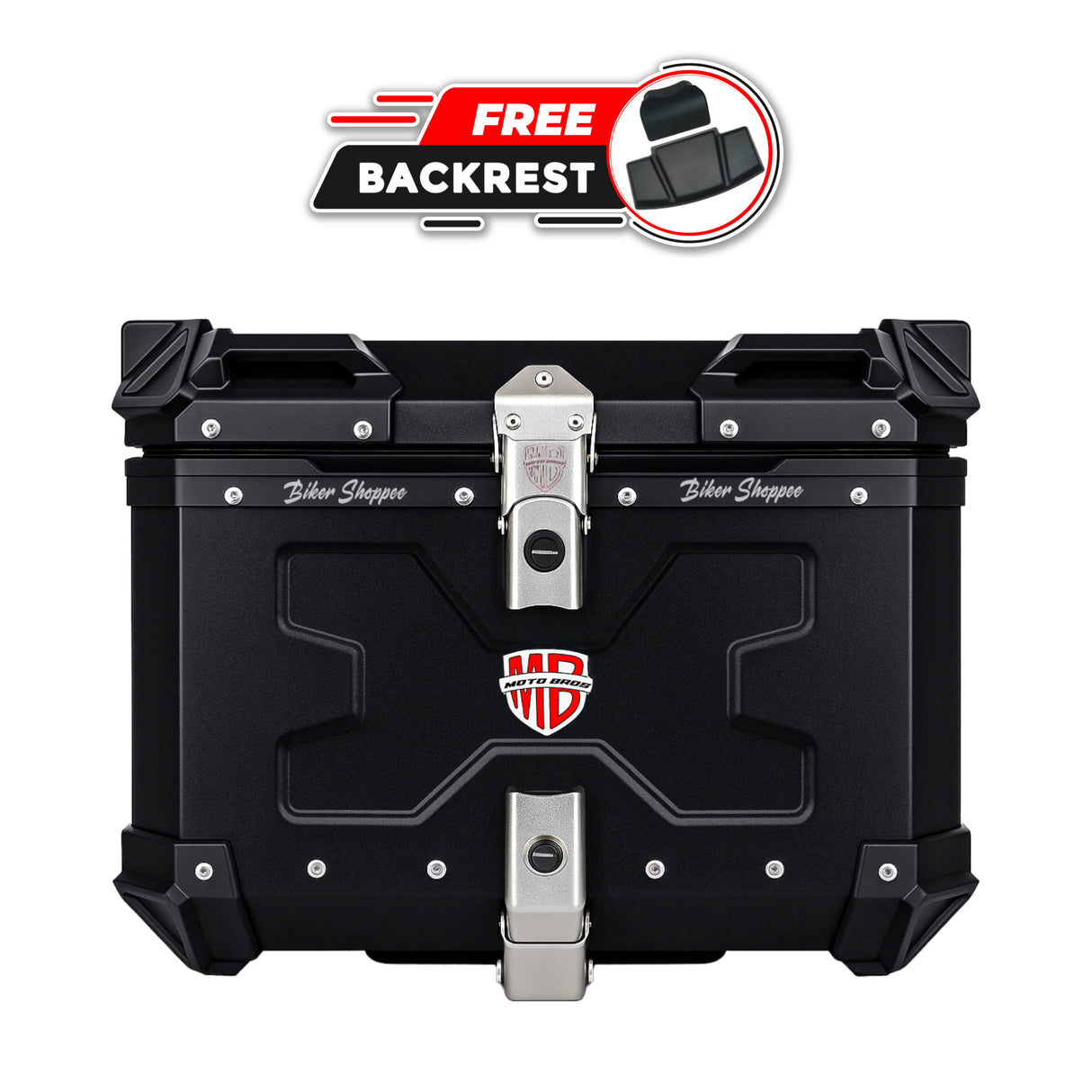 MOTOBROS ALLOY 45L TOP BOX BLACK