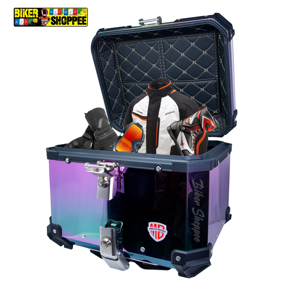 MOTOBROS MOTORCYCLE ALUMINIUM PREMIUM TOP BOX 45L MULTI