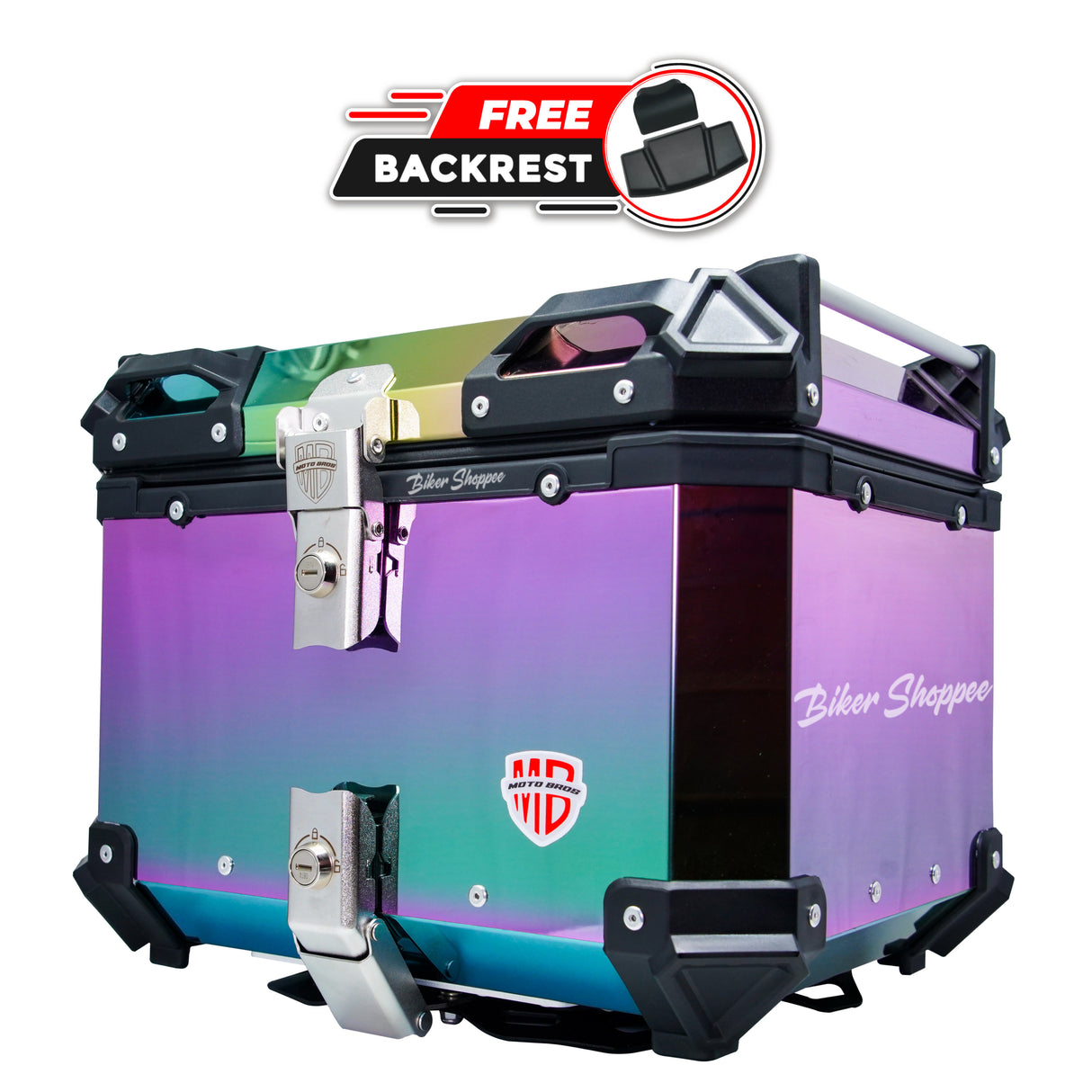 MOTOBROS MOTORCYCLE ALUMINIUM PREMIUM TOP BOX 45L MULTI