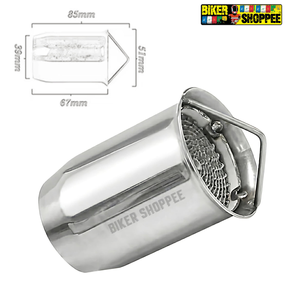CATALYTIC CONVERTER UNIVERSAL 51MM EXHAUST DB KILLER
