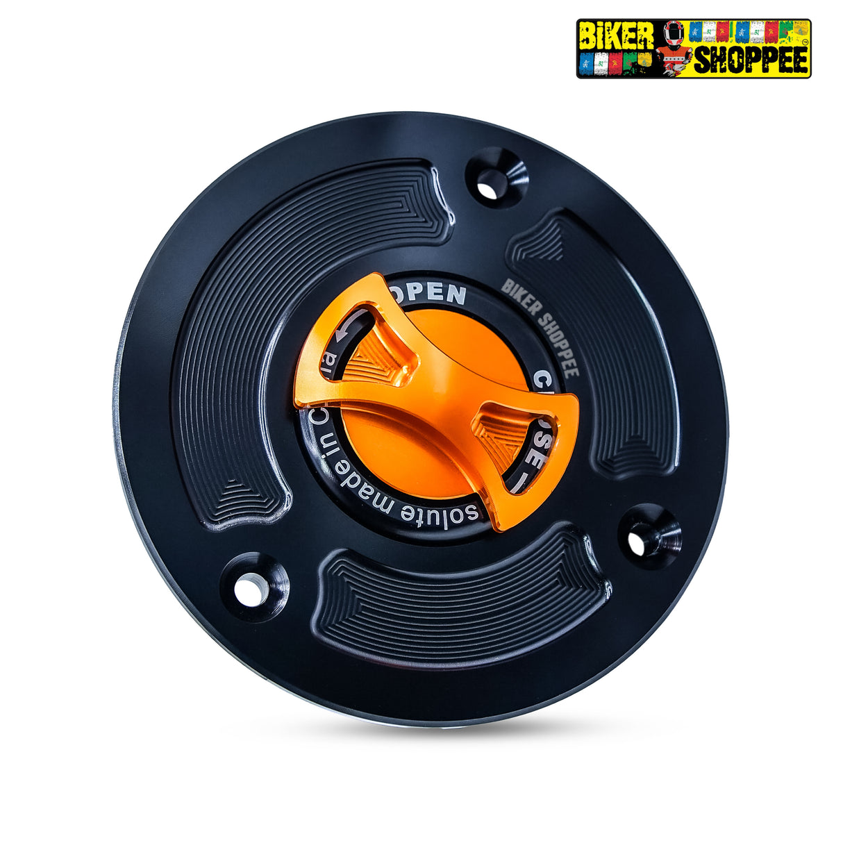 KTM DUKE & RC CNC KEYLESS QUICK RELEASE FUEL TANK CAP ORANGE