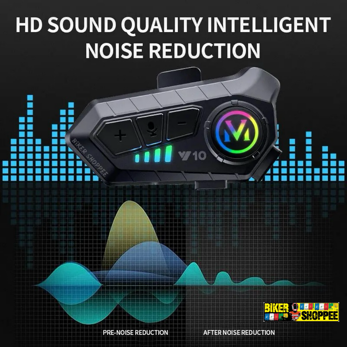 M10 HELMET BLUETOOTH WIRELESS EARPHONE