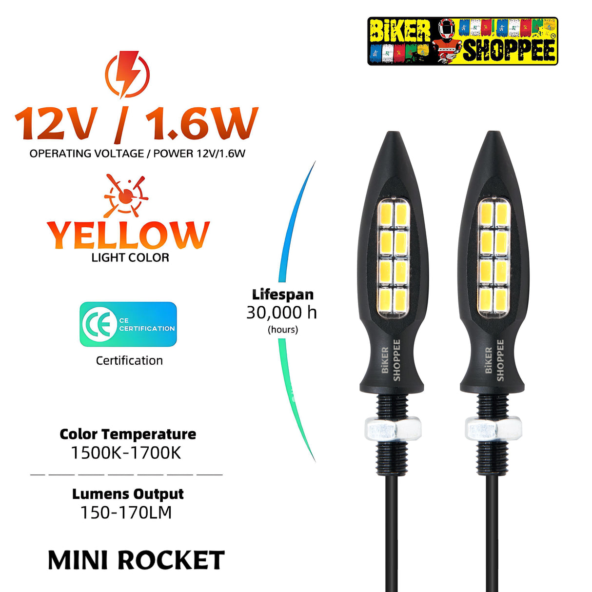 MINI ROCKET TYPE LED INDICATOR