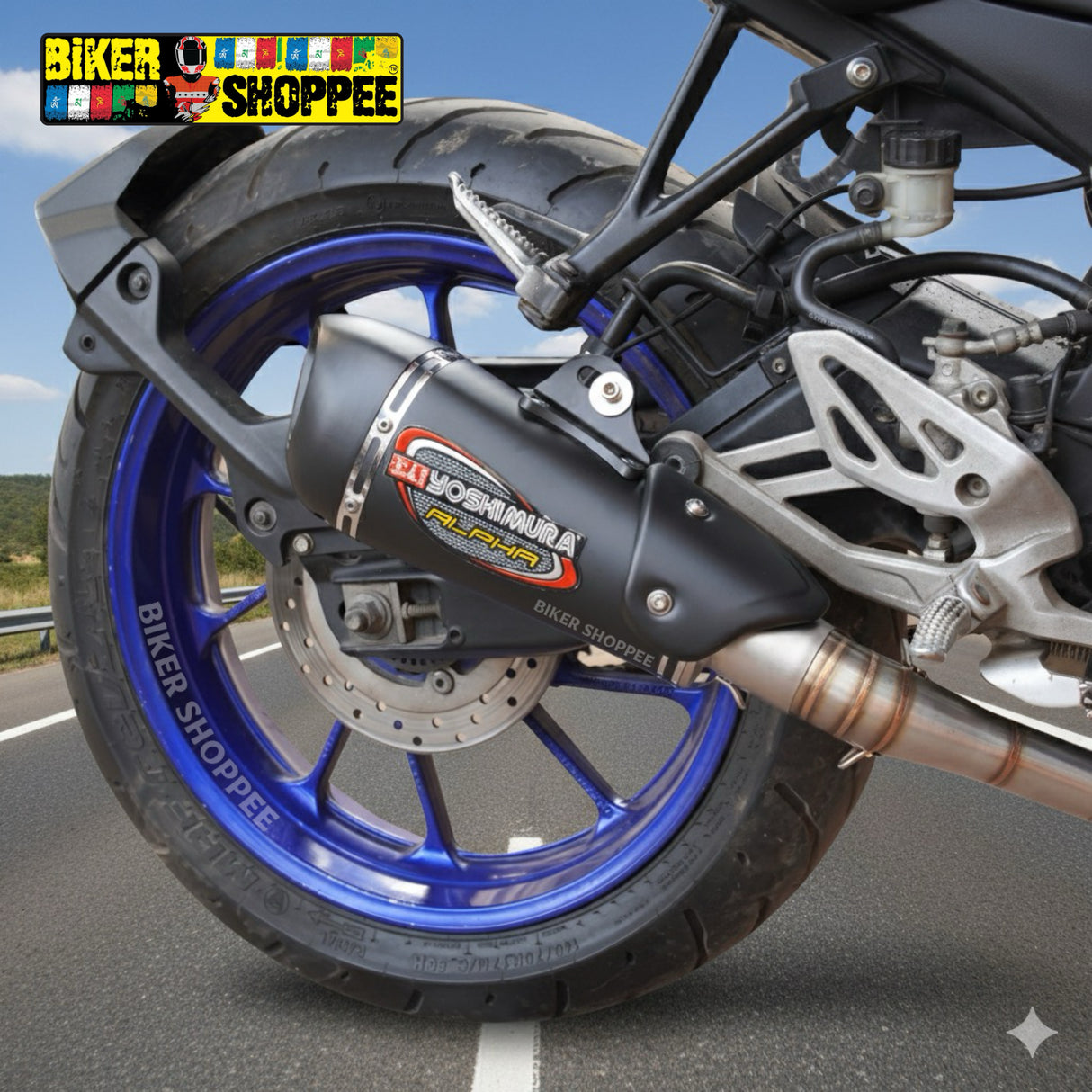 YOSHIMURA T ALPHA EXHAUST BLACK