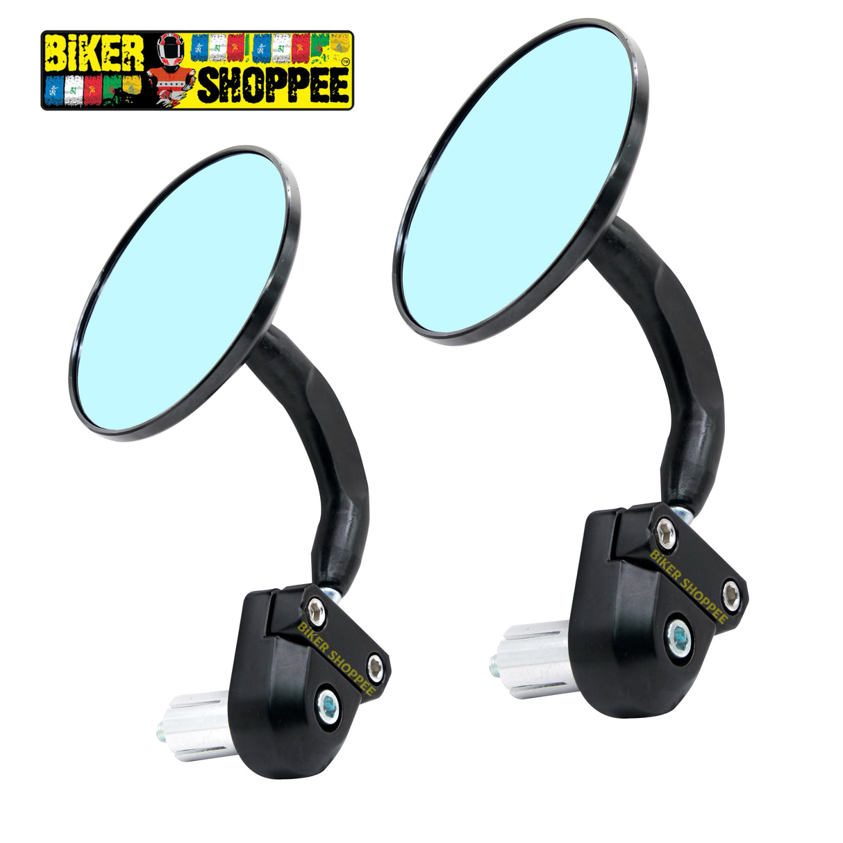 CNC ANTI GLARE 3.0 HANDLE BAR END REAR VIEW SIDE MIRROR