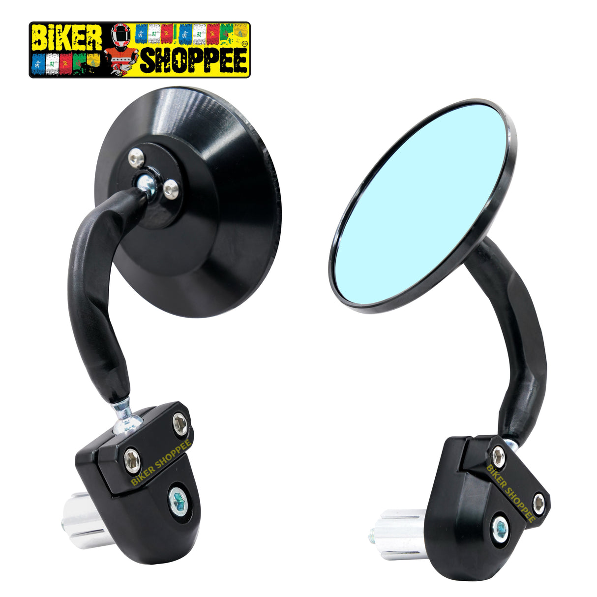 CNC ANTI GLARE 3.0 HANDLE BAR END REAR VIEW SIDE MIRROR