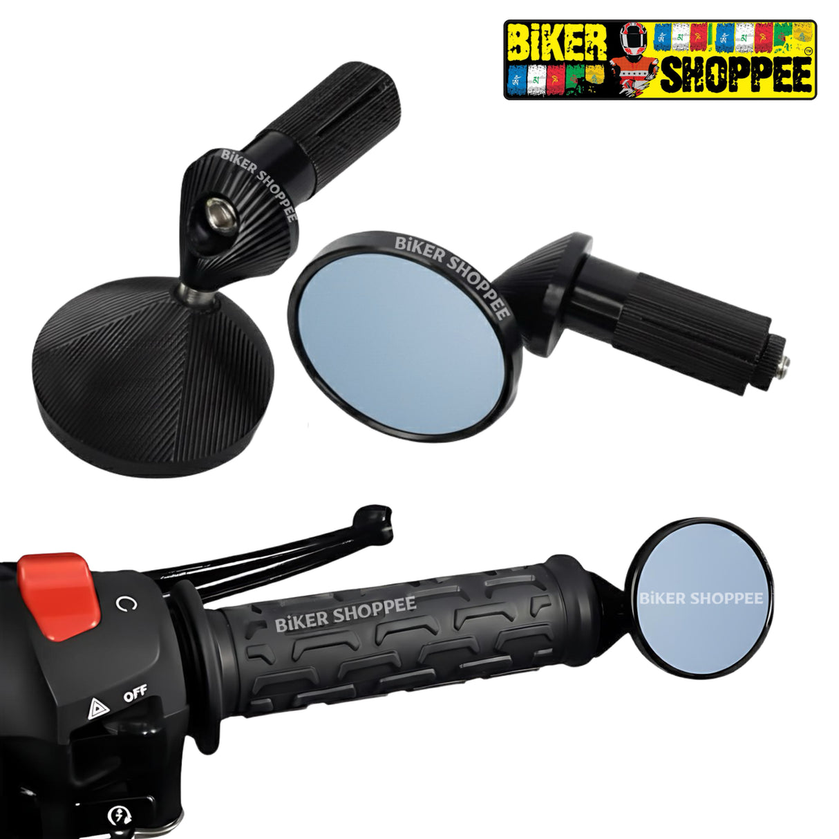 CNC MINI BAR END ANTI GLARE SIDE MIRROR