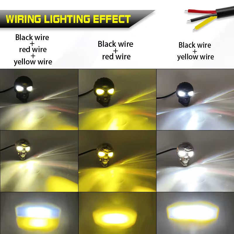 CYT SKULL DUAL LED FOG LIGHT PAIR