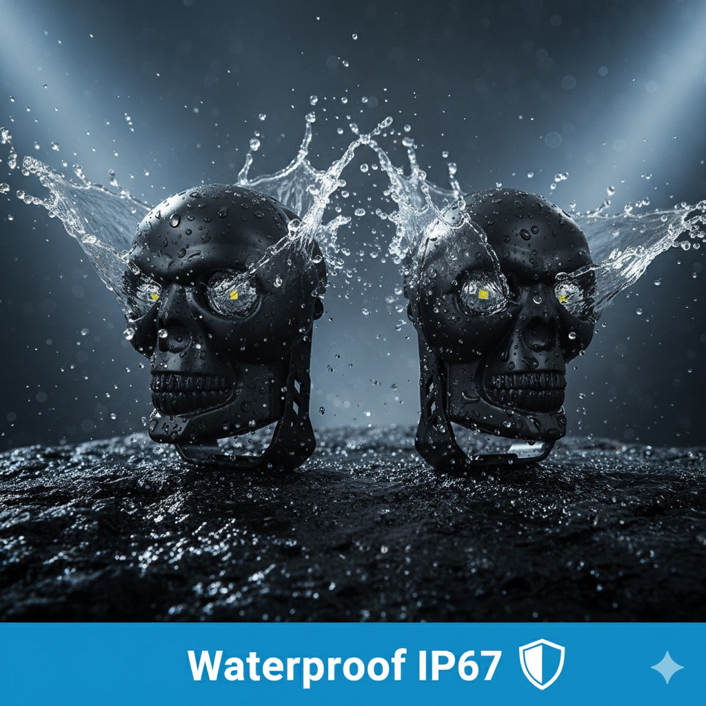 CYT SKULL DUAL LED FOG LIGHT PAIR