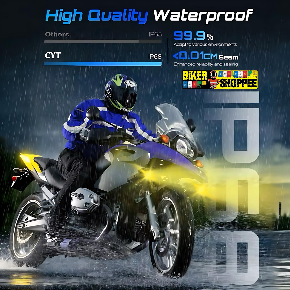 CYT SKULL DUAL LED FOG LIGHT PAIR