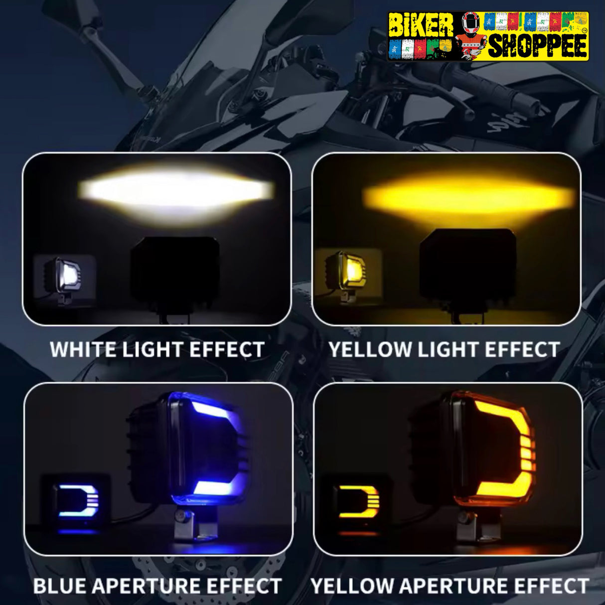 LiUHJG 4 MODE LED TURN SIGNAL FOG LIGHT PAIR