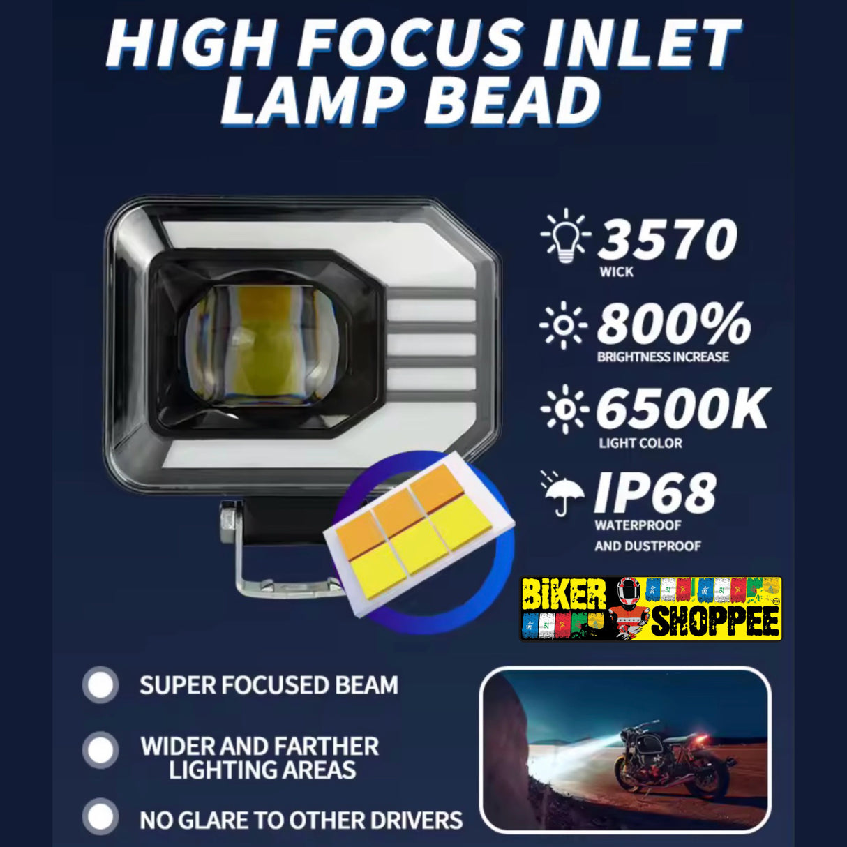 LiUHJG 4 MODE LED TURN SIGNAL FOG LIGHT PAIR