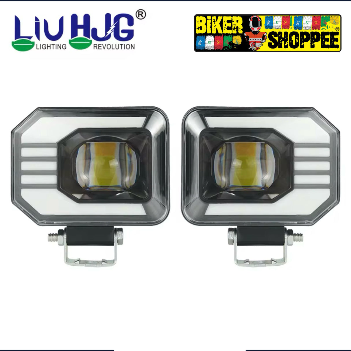 LiUHJG 4 MODE LED TURN SIGNAL FOG LIGHT PAIR