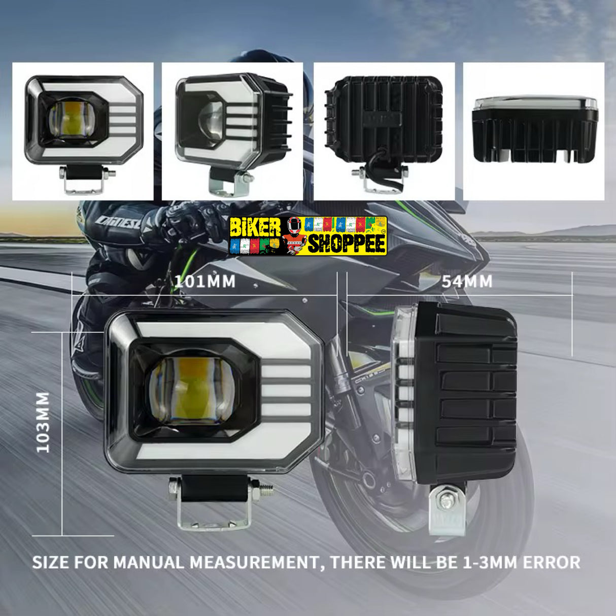 LiUHJG 4 MODE LED TURN SIGNAL FOG LIGHT PAIR