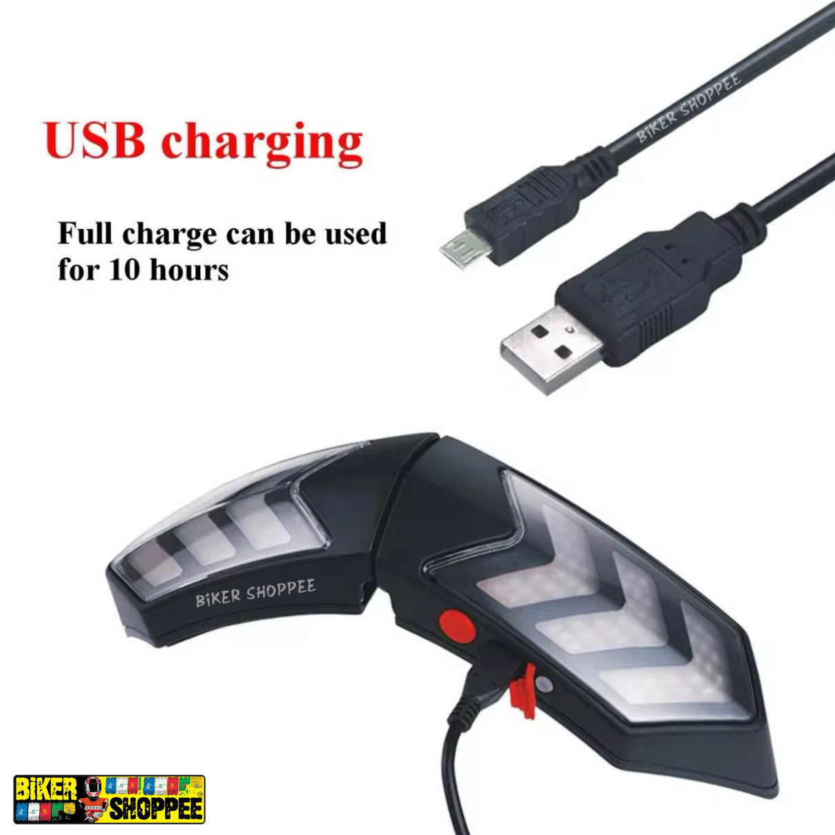 MOTORCYCLE HELMET SMART WIRLESS TURN SIGNAL LIGHT AND BRAKE LIGHT