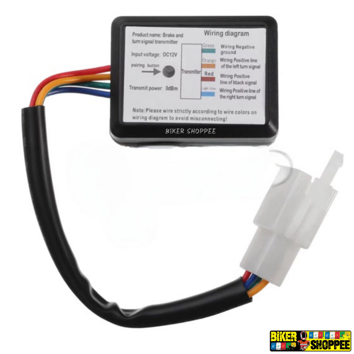 MOTORCYCLE HELMET SMART WIRLESS TURN SIGNAL LIGHT AND BRAKE LIGHT