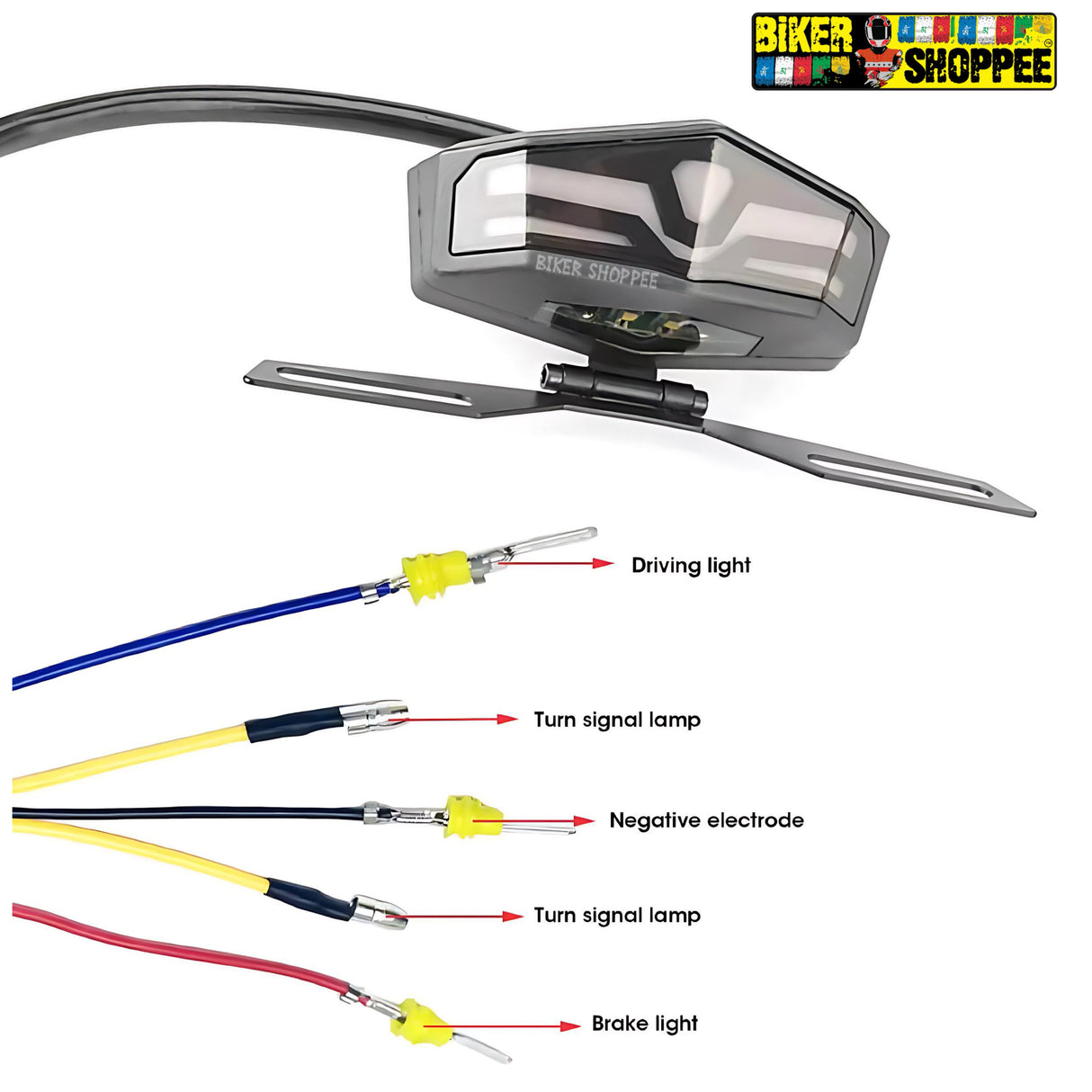 INTEGRATED CUSTOM TAIL LIGHT WITH NUMBER PLATE LIGHT