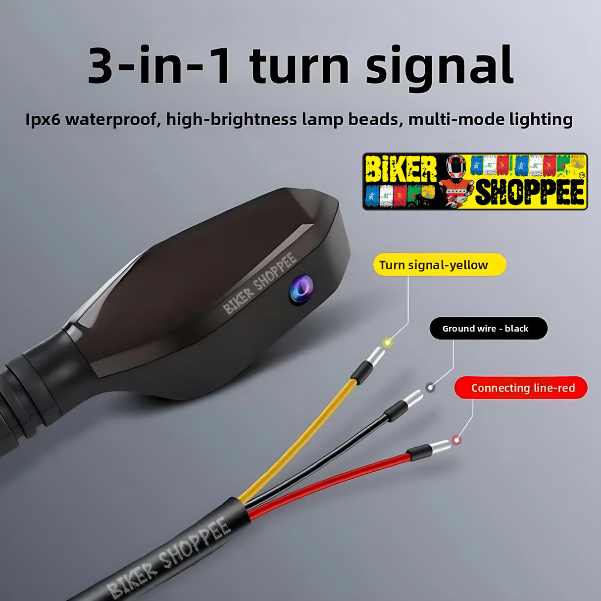 ARROW COLOURFULL PROJECTION INDICATOR FOR MOTORCYCLE ( RGB / AMBER INDICATOR / PROJECTION )