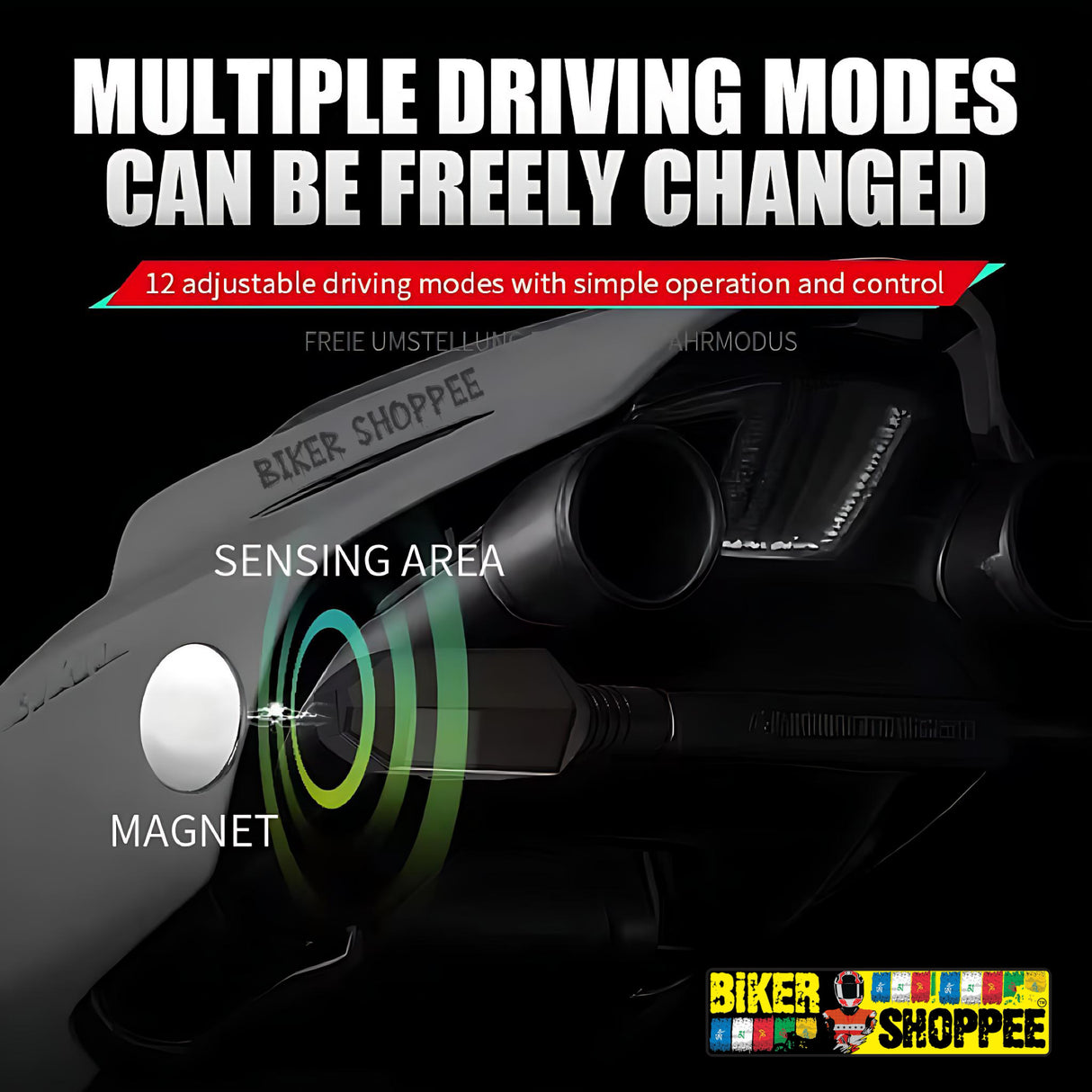 ARROW COLOURFULL PROJECTION INDICATOR FOR MOTORCYCLE ( RGB / AMBER INDICATOR / PROJECTION )