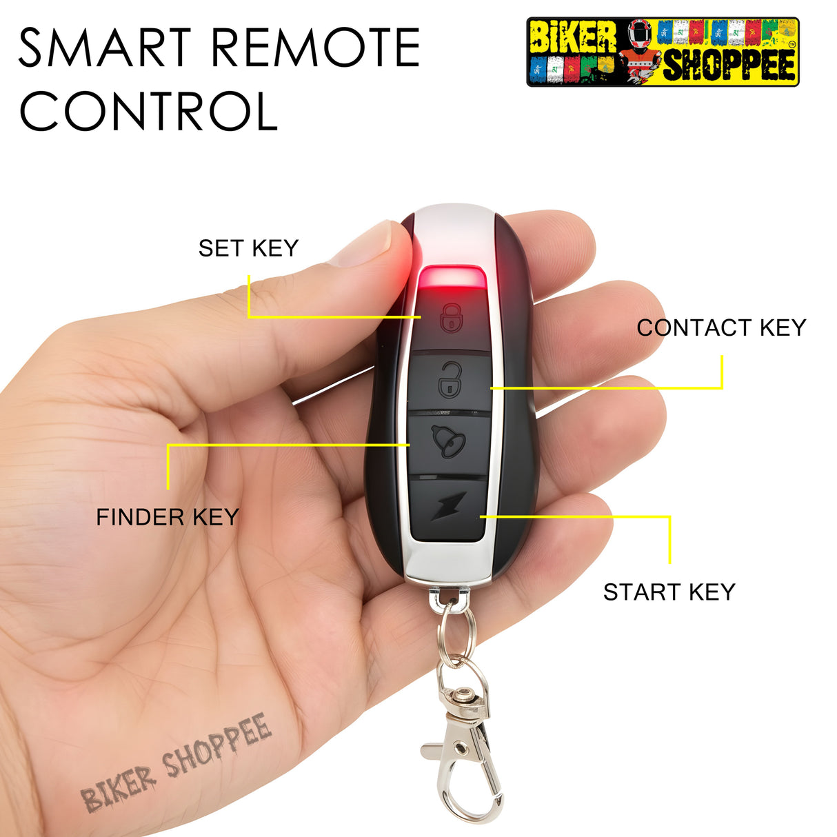 NON TALKING ALARM CENTER LOCKING FOR MOTORCYCLE