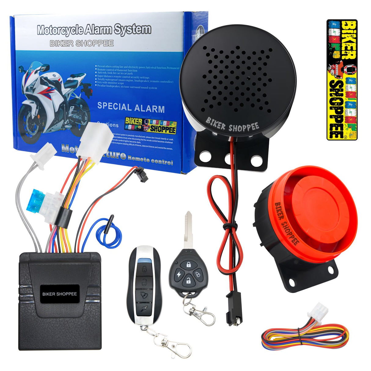 TALKING ALARM CENTER LOCKING FOR MOTORCYCLE