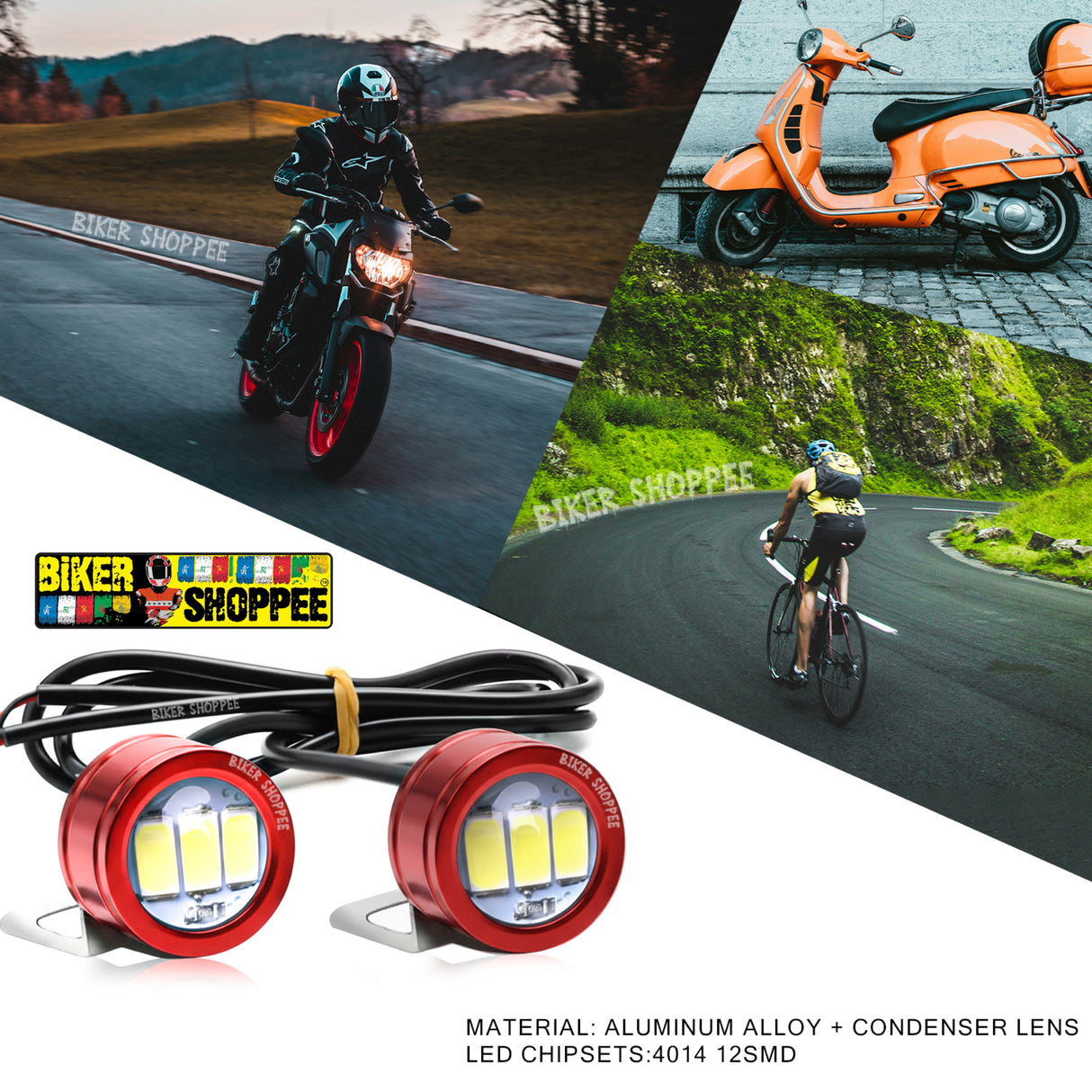 3 LED BLINKER RED-RED