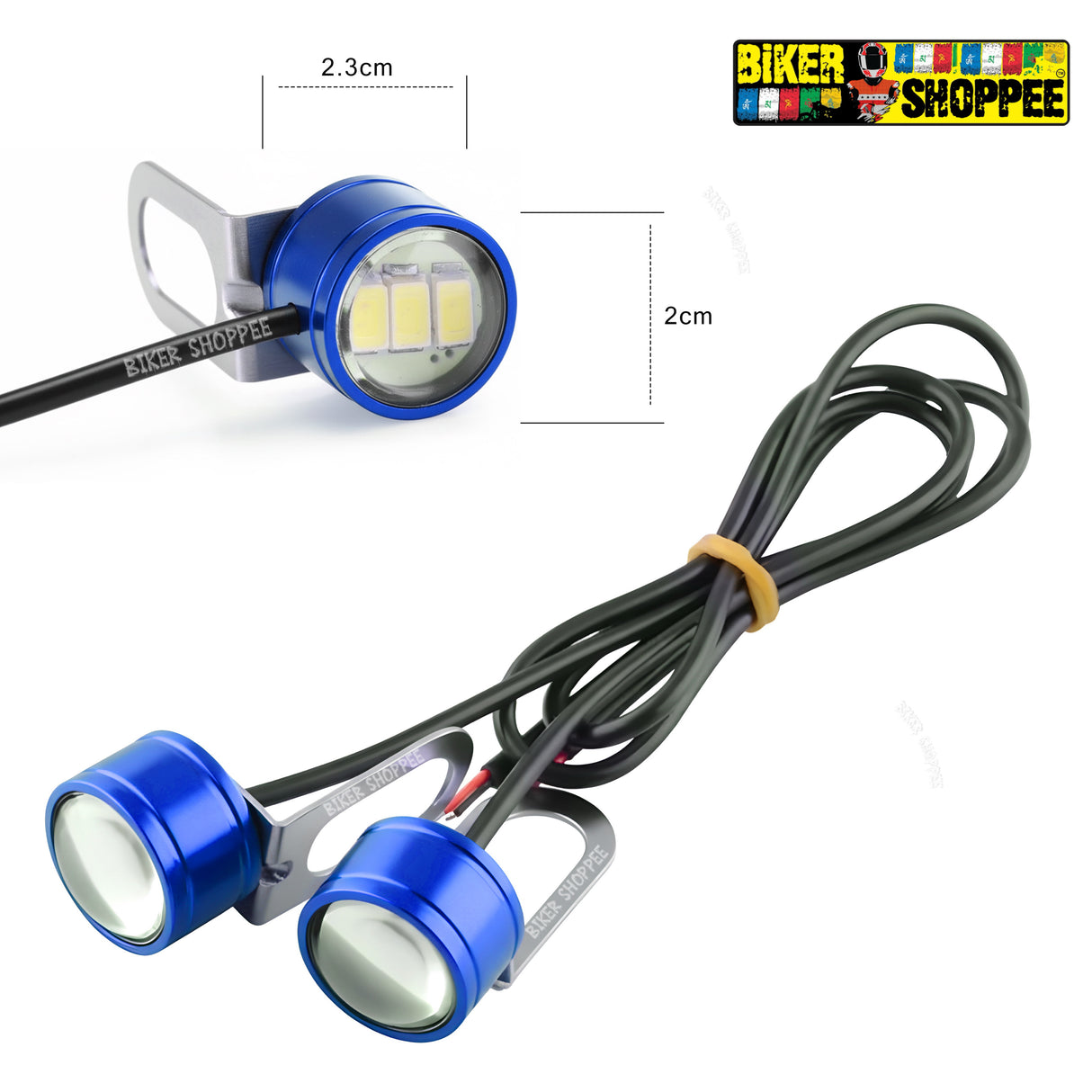 3 LED BLINKER BLUE-BLUE