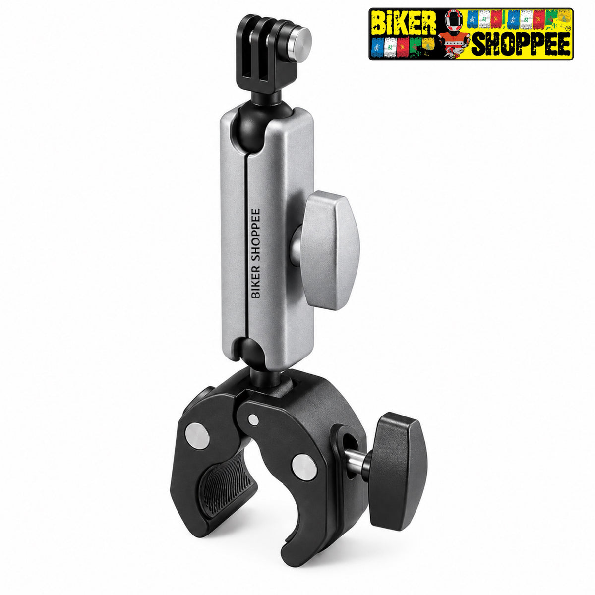 UNIVERSAL MOTORCYCLE HANDLEBAR ACTION CAMERA MOUNT FOR GOPRO INSTA360 DJI | BIKER SHOPPEE