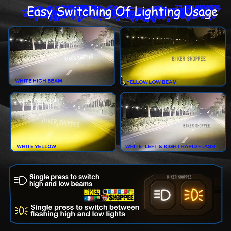 LITTLE MONSTER MK15 FUTURE EYE LED FOG LIGHT WITH WIREHARNESS AND SWITCH