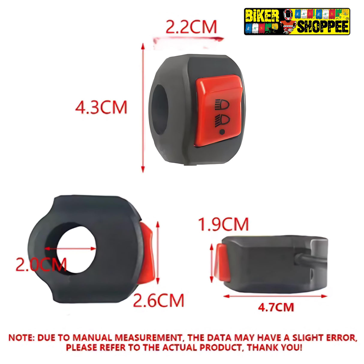 DOUBLE FLASH SWITCH FOR MOTORCYCLE