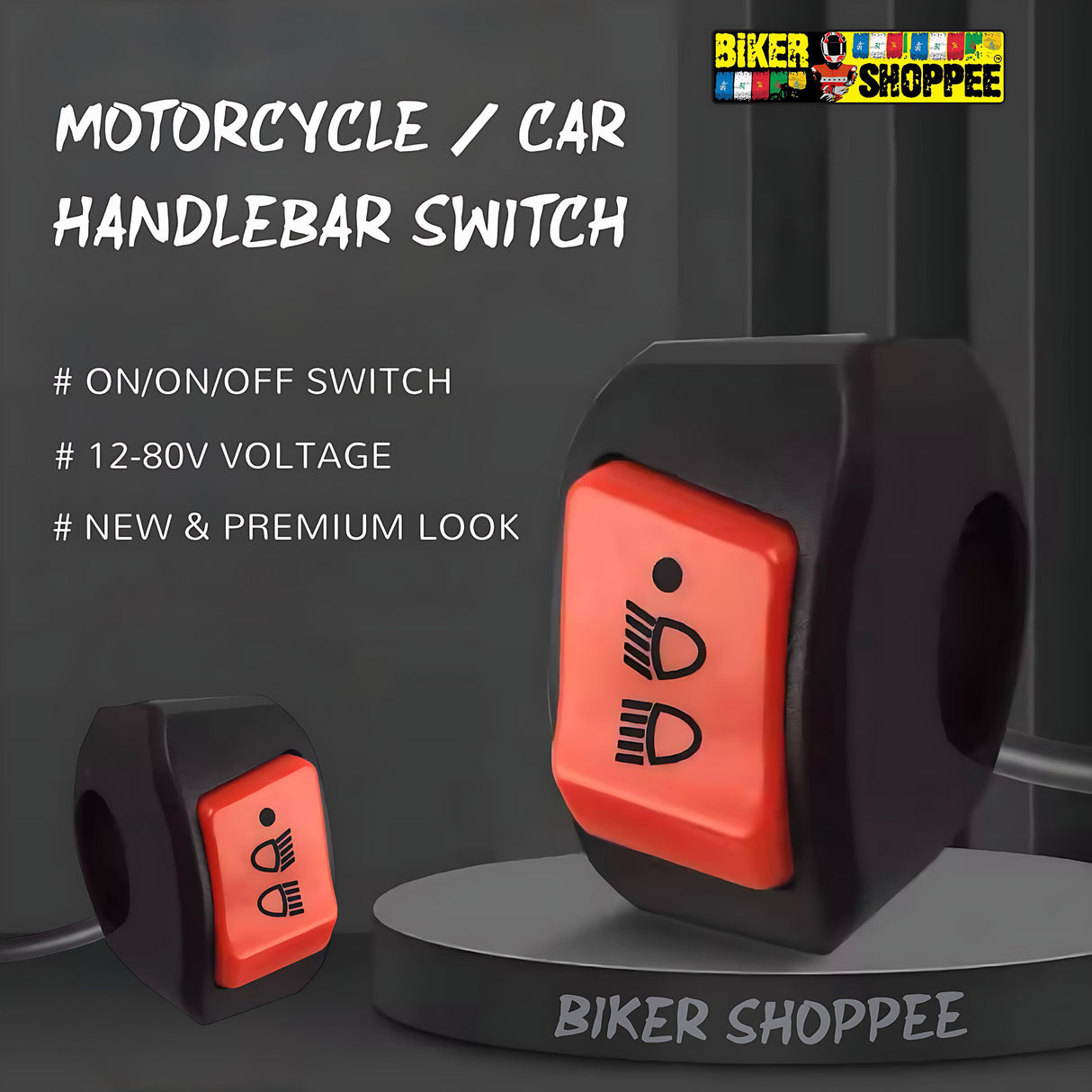 DOUBLE FLASH SWITCH FOR MOTORCYCLE