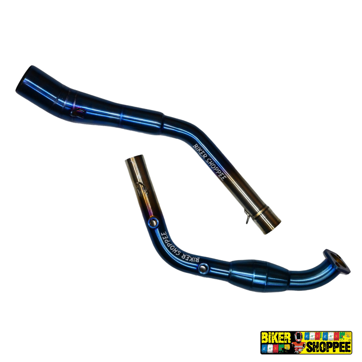 YAMAHA MT15 EXHAUST BEND PIPE BLUE TITANIUM