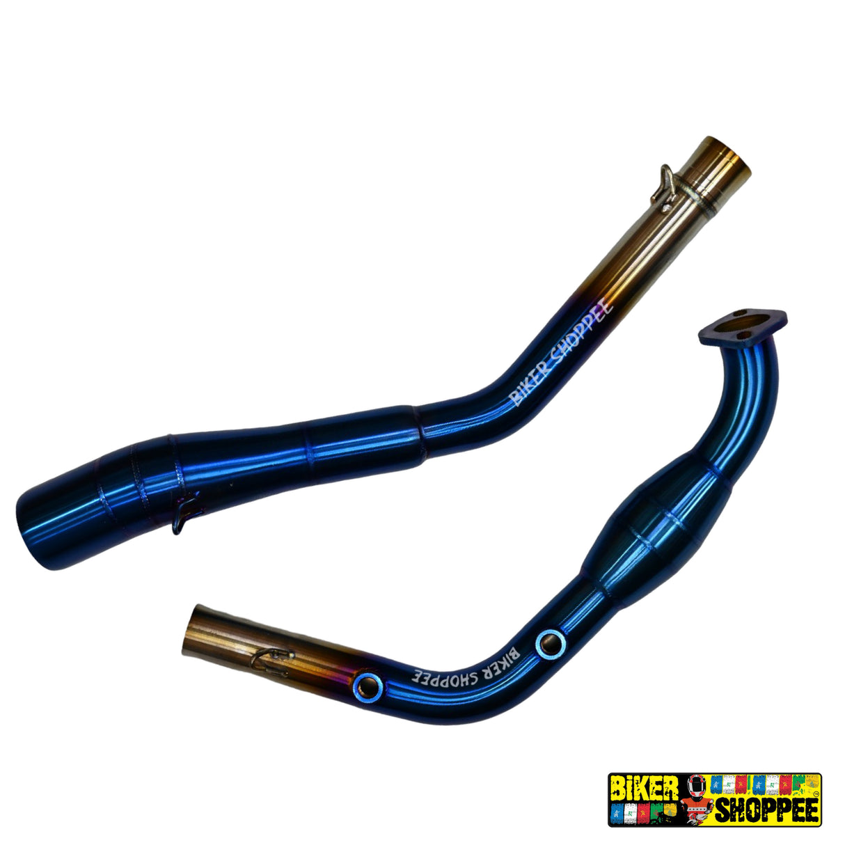YAMAHA MT15 EXHAUST BEND PIPE BLUE TITANIUM
