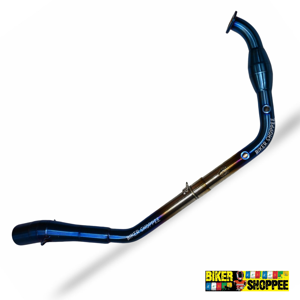 YAMAHA MT15 EXHAUST BEND PIPE BLUE TITANIUM