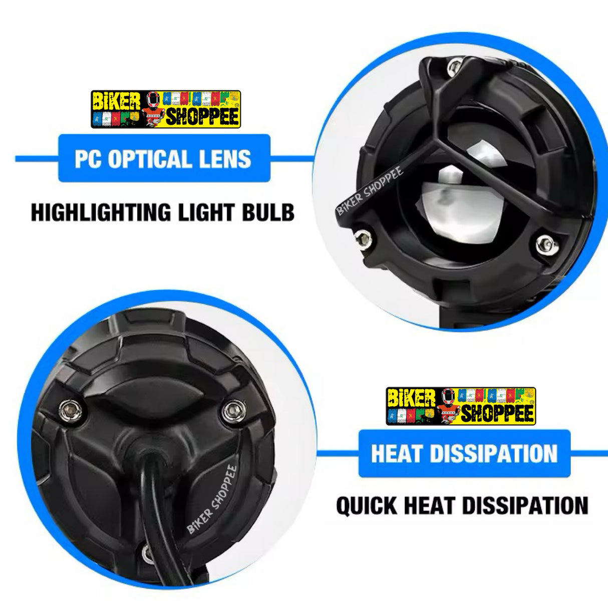 LIU HJG Y MONO LENS DEVIL LED FOG LIGHT