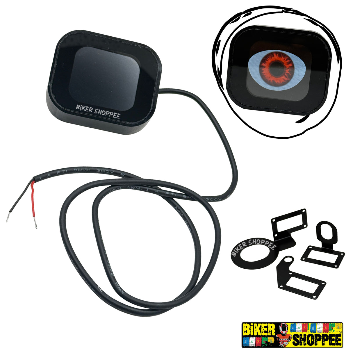 ANIMINATED BIKE DEVIL EYE LIGHT (2 PCS)