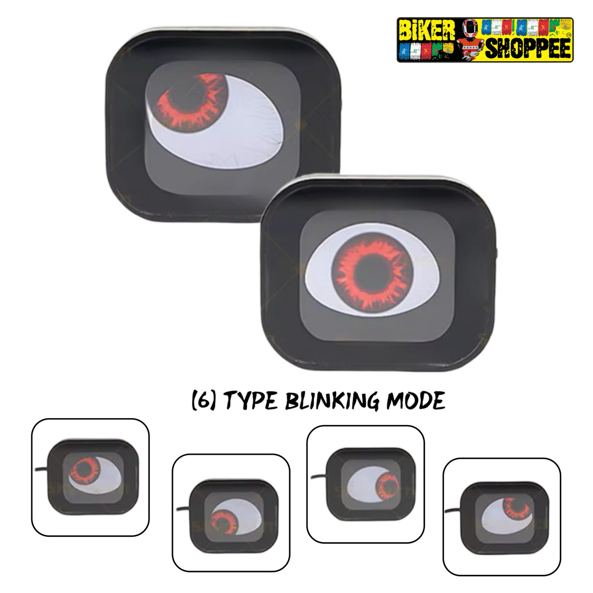 ANIMINATED BIKE DEVIL EYE LIGHT (2 PCS)