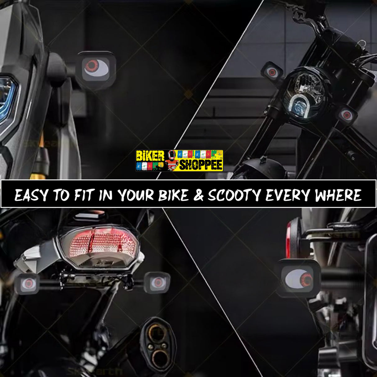 ANIMINATED BIKE DEVIL EYE LIGHT (2 PCS)