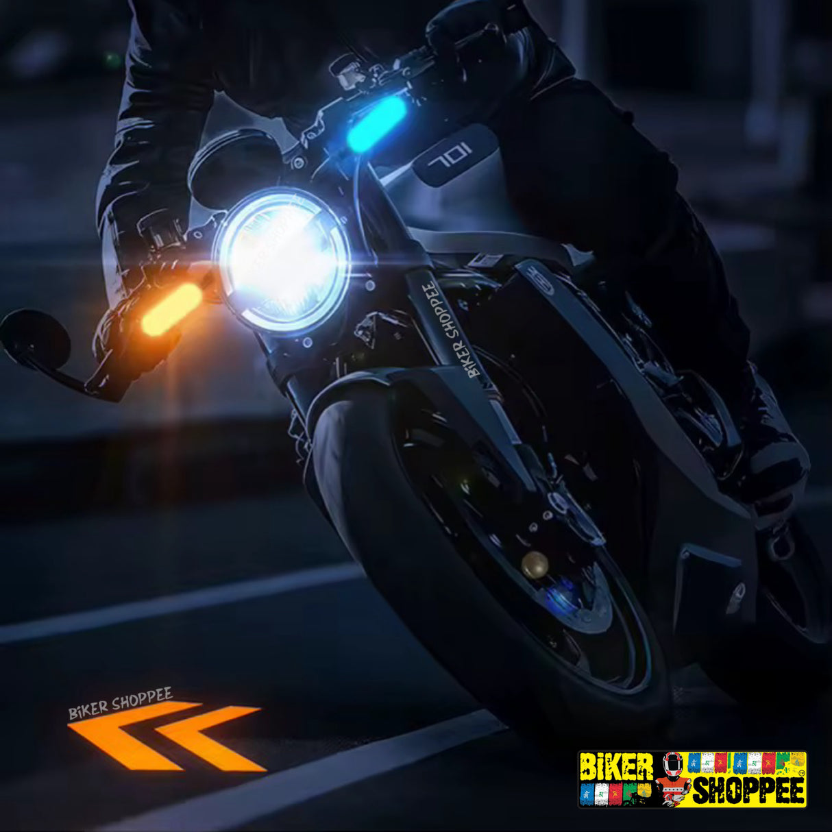 SHADOW INDICATOR FOR MOTORCYCLE ( RGB / AMBER INDICATOR / PROJECTION )