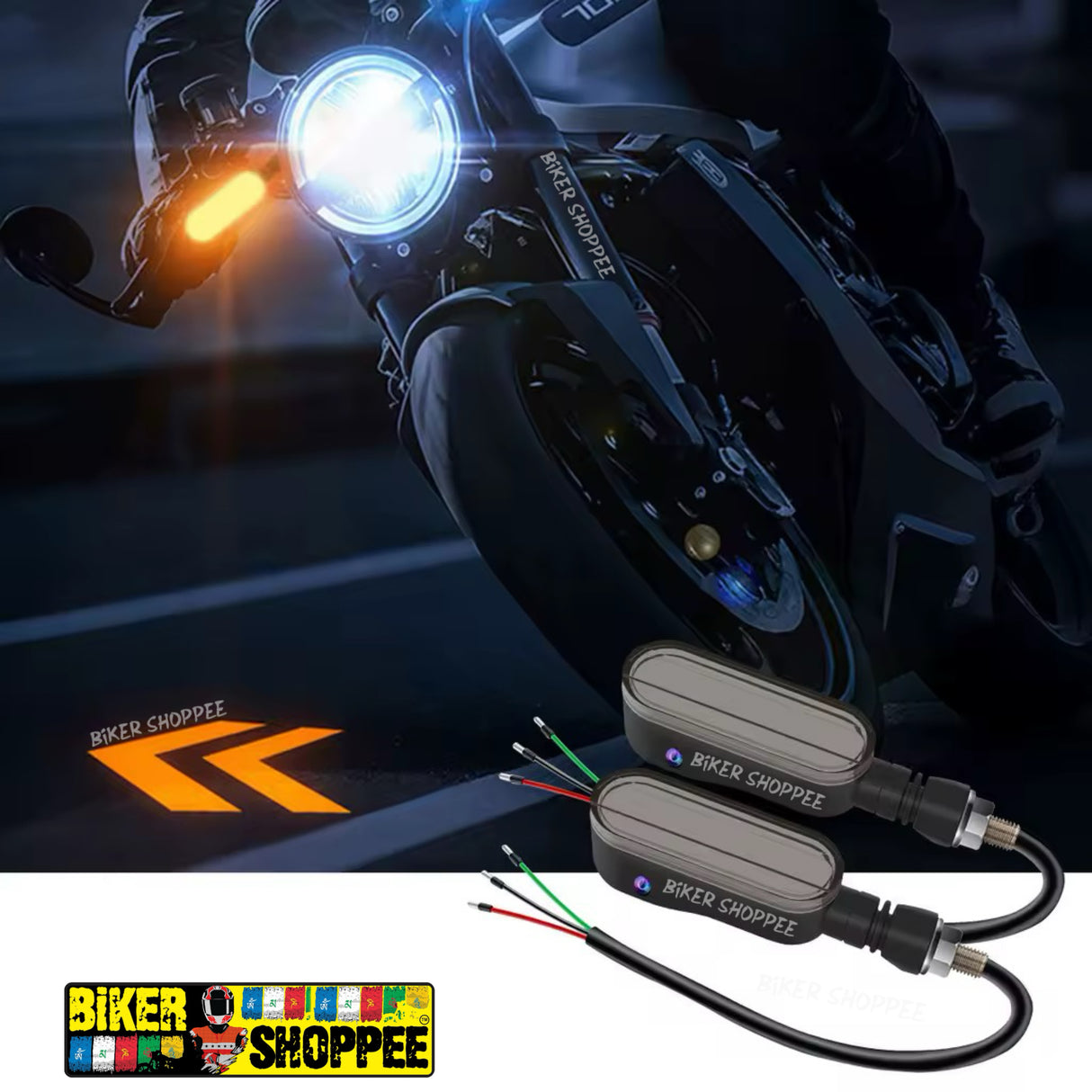 SHADOW INDICATOR FOR MOTORCYCLE ( RGB / AMBER INDICATOR / PROJECTION )