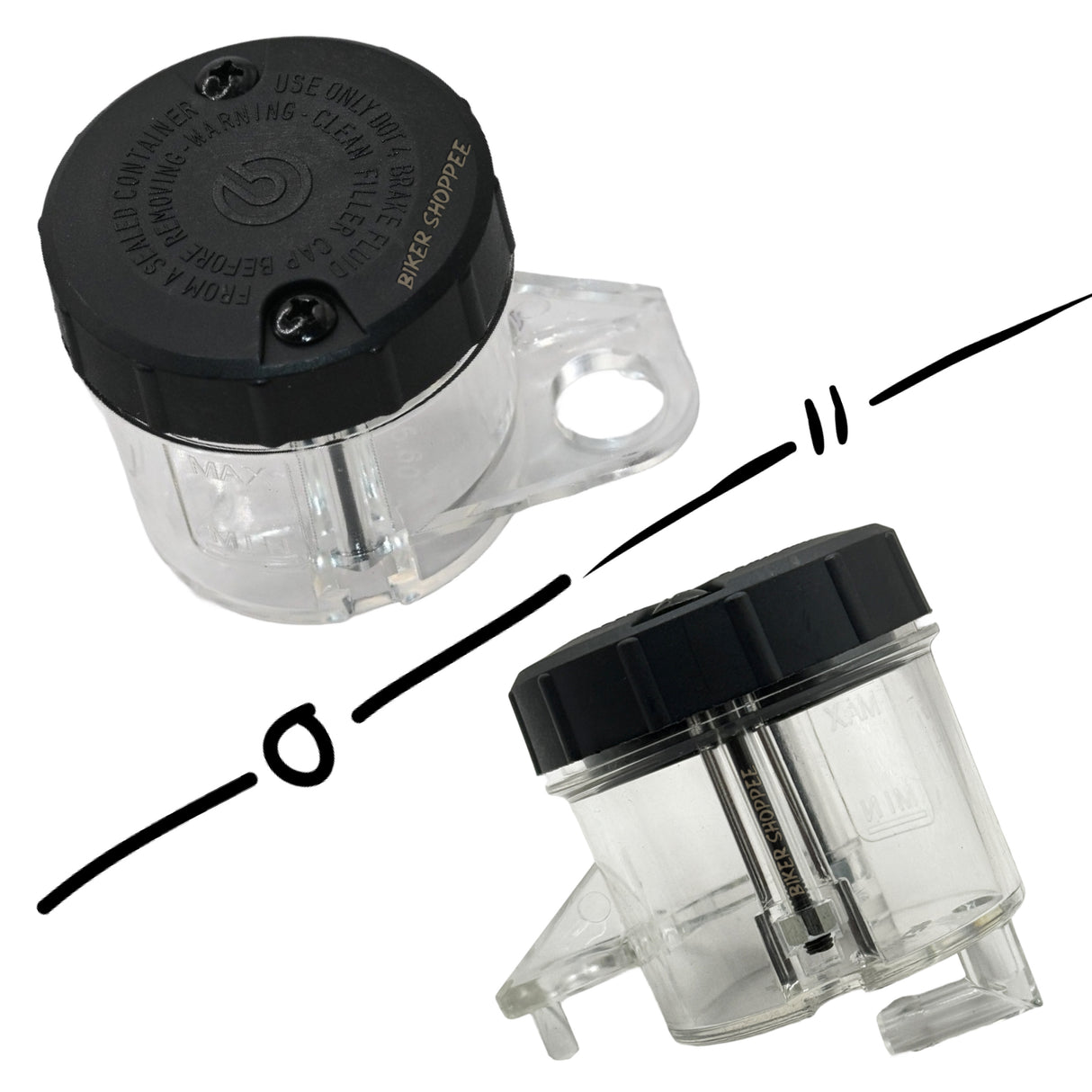 BREMBO BRAKE OIL FLUID RESERVOIR TANK TRANSPERANT