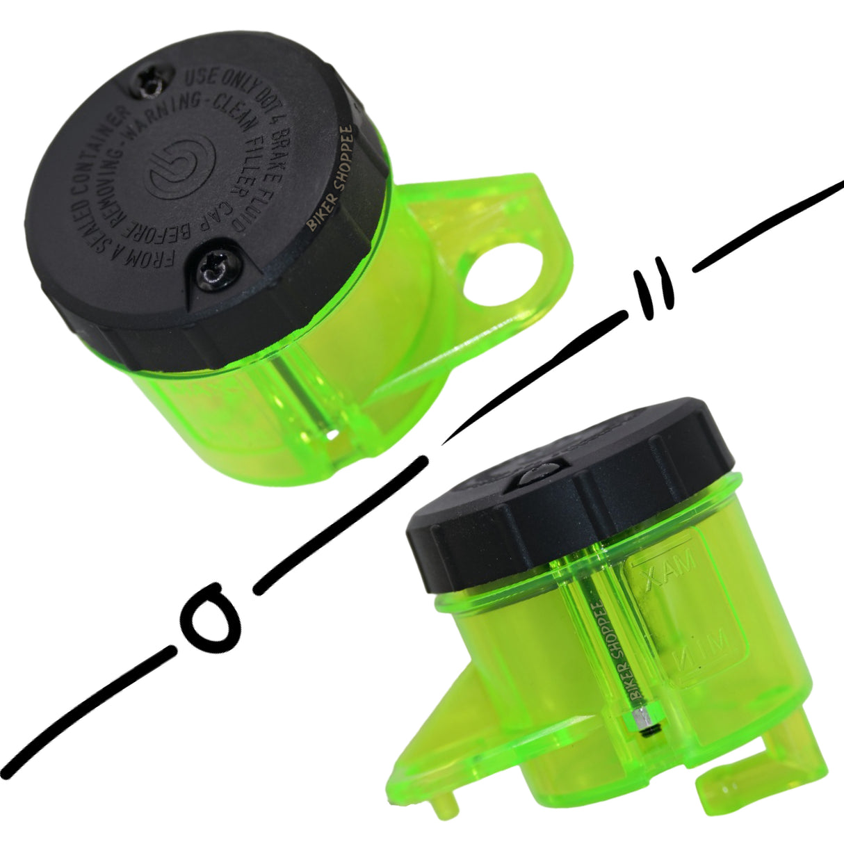 BREMBO BRAKE OIL FLUID RESERVOIR TANK NEON