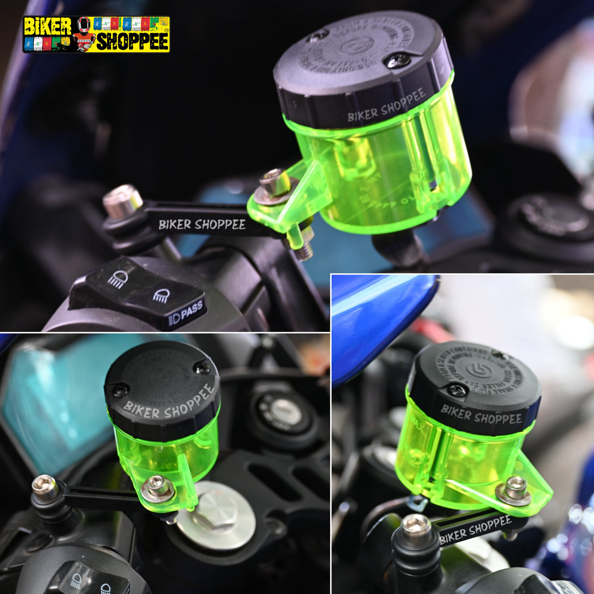 BREMBO BRAKE OIL FLUID RESERVOIR TANK NEON