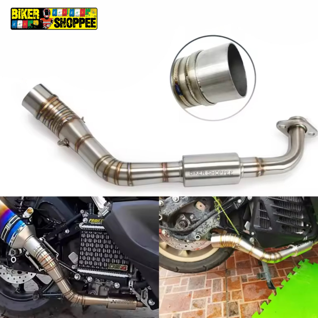 AEROX 155 EXHAUST BEND PIPE