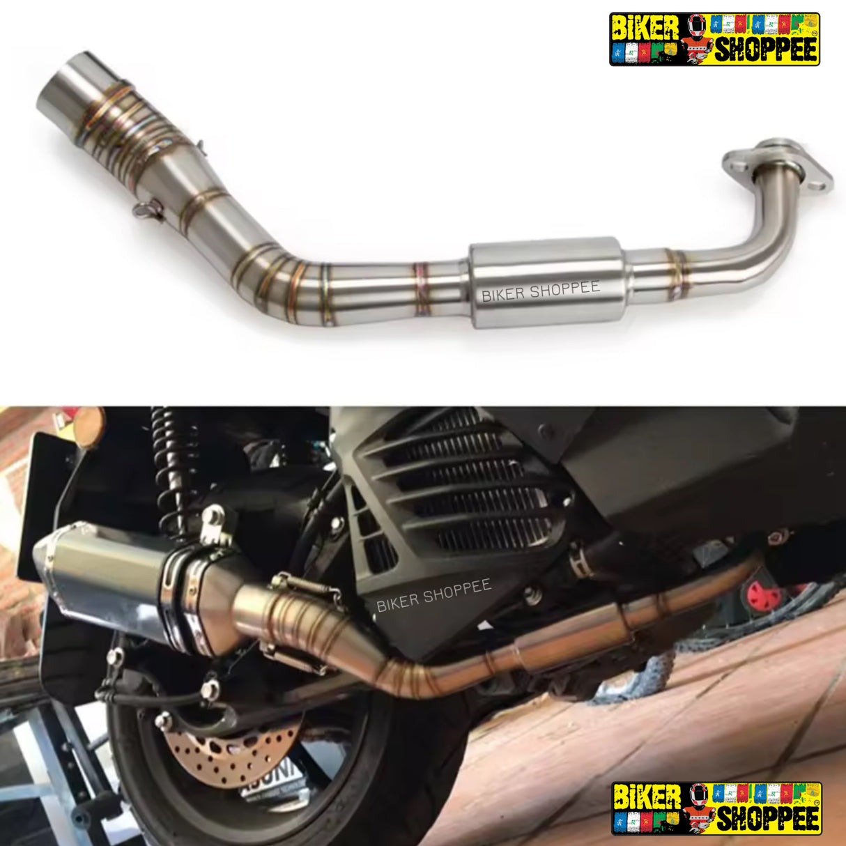 AEROX 155 EXHAUST BEND PIPE