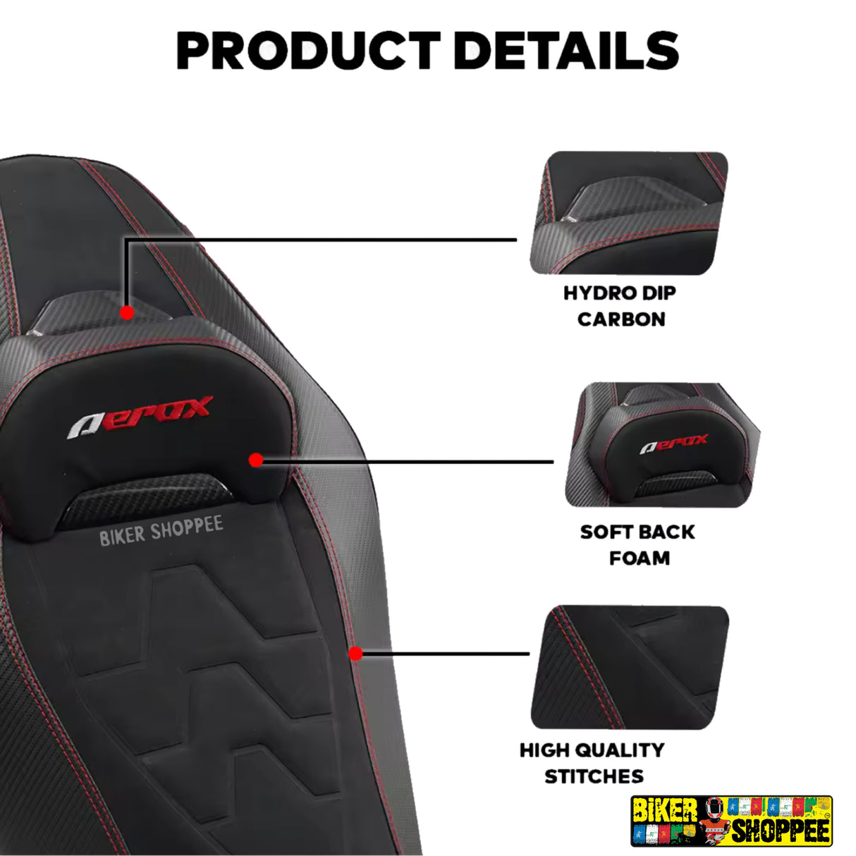 AEROX 155 V2 CAMEL BACK SEAT