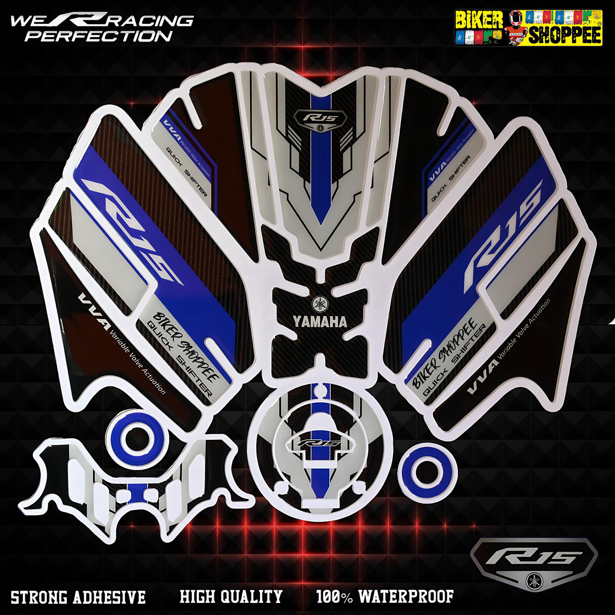 R15V4 FULL TANK PAD FULL COMBO STICKER