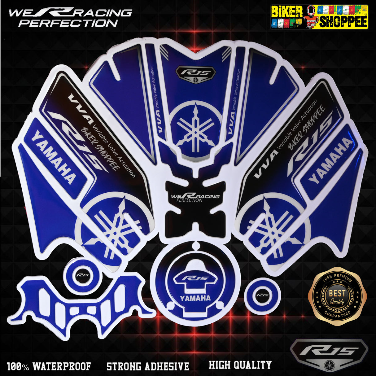 R15V4 FULL TANK PAD FULL COMBO STICKER
