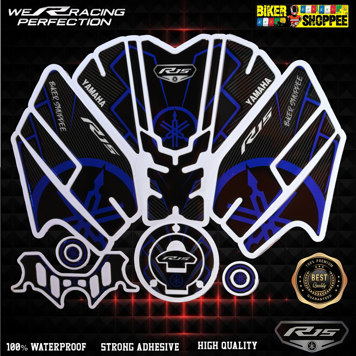 R15V4 FULL TANK PAD FULL COMBO STICKER