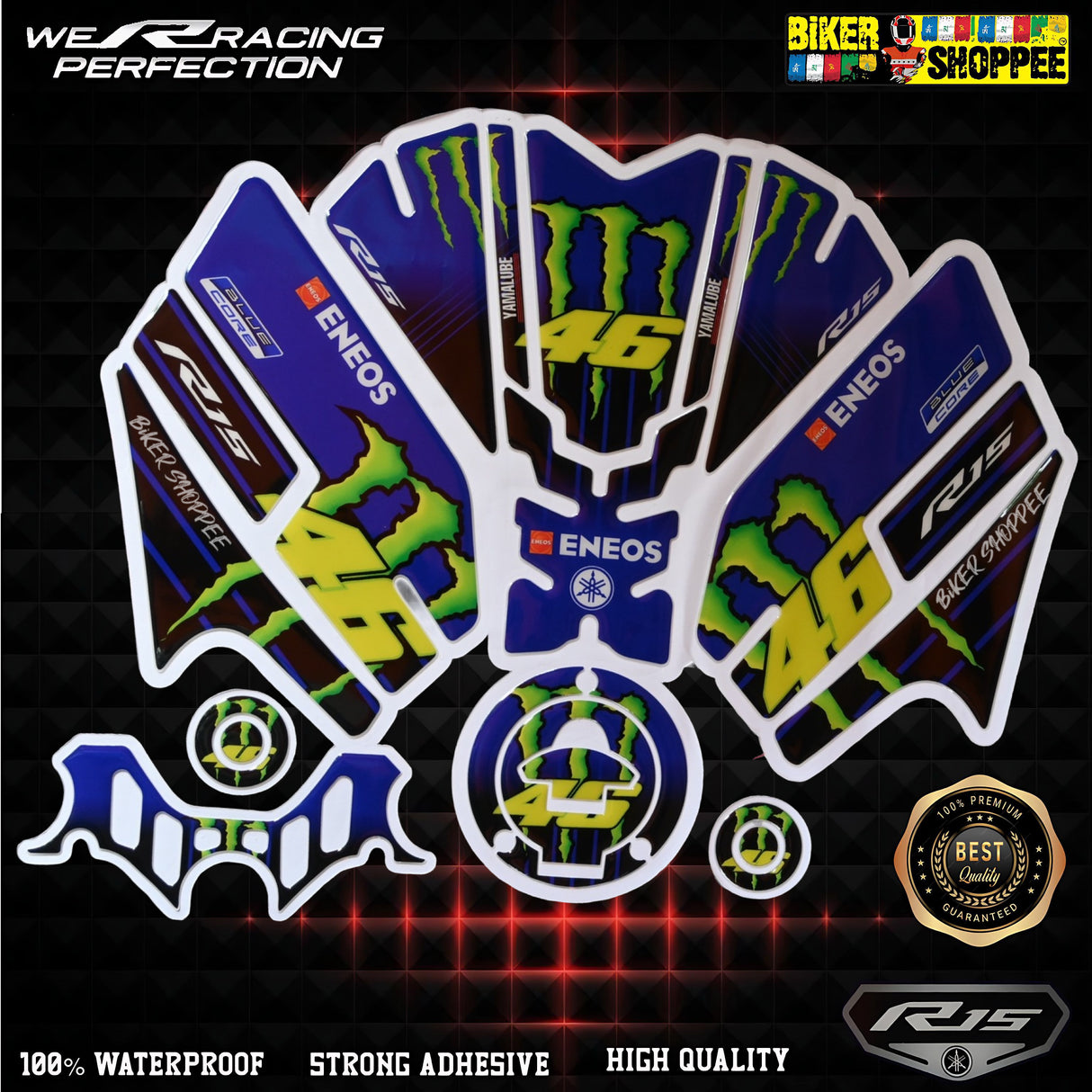 R15V4 FULL TANK PAD FULL COMBO STICKER